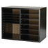 ADIR CORP. ADI500-12-BLK Alpine Adjustable 12-Compartment Literature Organizer, 16-5/16inH x 20inW x 11-13/16inD, Black