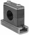 HYDAC 2209988 5.51" Wide x 4.33" High x 1.77" Deep, Polypropylene Heavy Duty C-Rail Mount Vibration-Control Clamp