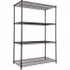 ALERA ALESW504824BL Starter Unit Wire Shelving: 1,000 lb Shelf Capacity, 4 Shelves