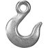 Campbell T9101624 Eye Hooks; Chain Diameter: .375in ; Chain Grade: 43 ; Work Load Limit: 2600 ; Material: Forged Steel ; Reach (Inch): .375in ; Hook Throat: .73in