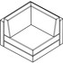 Groupe Lacasse Arold CU306TP07 Arold Cube 300 Corner Armchair
