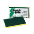 3M 74  Scotch-Brite Cellulose Medium-Duty Scrubbing Sponge, 6 1/4inH x 3 1/2inW x 3/4inD, Yellow/Green