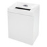 This Ativa shredder in white boasts an impressive 13-gallon capacity. With whisper-quiet operation, you can efficiently move through large jobs with the 14-sheet cross-cut shredder.  Designed to shred paper, credit cards and the occasional standard staple or paper clip.  Waste bin holds 13 gallons of refuse so you can empty it less often. LED indicator light lets you know when its full.  Tears through 12 to 14 sheets per pass. Ideal for general use in your home or small office.  Finish your jobs quickly thanks to a shred speed of 18 feet per minute.  Produces 1/8in x 1-1/8in shreds. Offers level 3 security to keep sensitive data confidential.  9-1/2in wide throat accepts legal and letter size documents.  Features automatic return to help prevent jams.  Closed-tooth wheel drive helps keep dirt out to extend the life of your shredder.  Enclosed housing contains paper dust so it wonT float through the air.  Ativa is a trademark or registered trademark of The Office Club, Inc.