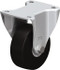 Blickle 3657 Rigid Top Plate Caster: Solid Rubber, 5" Wheel Dia, 1-31/32" Wheel Width, 704 lb Capacity, 6-11/16" OAH