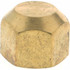 CerroBrass P-N5-8 Brass Flared Tube Cap: 1/2" Tube OD, 45 ° Flared Angle