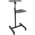 StarTech.com ADJPROJCART StarTech.com Mobile Projector and Laptop Stand/Cart, Heavy Duty Portable Projector Stand/Presentation Cart (22lb/shelf), Height Adjustable