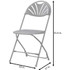 Dorel Industries, Inc Dorel 60542BLK8E Dorel Zown Premium Fan Back Folding Chair