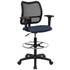 FLASH FURNITURE WL-A277-NVY-AD-GG  Mesh Mid-Back Drafting Chair, Navy/Black