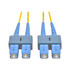 TRIPP LITE N356-15M Eaton Tripp Lite Series Duplex Singlemode 9/125 Fiber Patch Cable (SC/SC), 15M (50 ft.) - Patch cable - SC single-mode (M) to SC single-mode (M) - 15 m - fiber optic - duplex - 9 / 125 micron - yellow