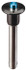 Jergens 800773 Push-Button Quick-Release Pin: Button Handle, 1" Pin Dia, 5" Usable Length