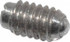 Gibraltar 10001BP-G Threaded Ball Plunger: 4-48, 0.062" Ball Dia, 3/16" Body Length, 0.02" Max Ball Reach