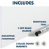 ACCO Brands Corporation Quartet G5028IMW Quartet InvisaMount Magnetic Glass Dry-Erase Board