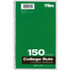 TOPS Products TOPS 65362 TOPS 3-subject College Ruled Notebook