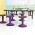 FLASH FURNITURE AY9001SPR  Carter Adjustable Height Kids Flexible Active Stool, Purple