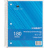 SP RICHARDS Sparco 83255  Wirebound Notebook, 8in x 10 1/2in, College Ruled, 180 Sheets, Assorted Colors