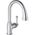 Grohe 33870002 Kitchen & Bar Faucets; Type: Pull Down ; Style: Contemporary; Modern; Transitional ; Mount: Deck ; Design: One Handle ; Handle Type: Lever ; Spout Type: High Arc