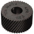 MSC PHR-212 Standard Knurl Wheel: 1-1/4" Dia, 90 ° Tooth Angle, 12 TPI, Diagonal, High Speed Steel