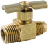 ANDERSON METALS 759104-0404 Needle Valve: Straight, 1/4 x 1/4" Pipe, FL x MIP End, Lead-Free Brass Body, Brass Seal