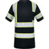 GSS Safety 5011-MD Work Shirt: High-Visibility, Medium, Polyester, Black & Silver, 1 Pocket