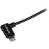 StarTech.com USBLT2MBR StarTech.com 2m (6ft) Angled Black Apple 8-pin Lightning Connector to USB Cable for iPhone / iPod / iPad