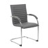 NORSTAR OFFICE PRODUCTS INC. B9536-GY-2 Boss Office Products Ribbed Side Chairs, Gray, Set Of 2