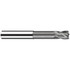 Fraisa X7104450 Corner Radius End Mill: 10 mm Dia, 11.00 mm LOC, 30 deg Helix, TiAlN & AlCrN Coated, Corner Radius End, Centercutting Series Toro-X