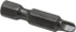 Apex TW-3 Power Screwdriver Bit: #3 Tri-Wing Speciality Point Size, 1/4" Hex Drive