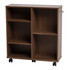 IRIS USA, INC. Iris 596721  25-5/8inH 5-Shelf Rolling-Shelf, Dark Brown