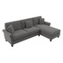 BUSH INDUSTRIES INC. Bush CVY102BFGH-03K  Furniture Coventry 102inW Sectional Couch With Reversible Chaise Lounge, French Gray Herringbone, Standard Delivery