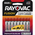 Energizer Holdings, Inc Rayovac 8248TFUSKCT Rayovac Fusion Alkaline AAA Battery 8-Packs