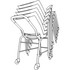 9 to 5 Seating DL5 9 to 5 Seating Stack Chair Steel Dolly