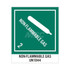 AccuformNMC Non-Flammable - Gas 2 - Non-Flammable Gas - Un1044 Shipping Label UN1044AL