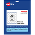 AVERY PRODUCTS CORPORATION 94110-WMP50 Avery Permanent Labels With Sure Feed, 94110-WMP50, Square Scalloped, 1-5/8in x 1-5/8in, White, Pack Of 1,000