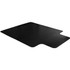 Floortex FC124553HLBV Advantagemat&reg; Black Vinyl Lipped Chair Mat for Hard Floor - 45" x 53"