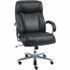 ALERA ALEMS4419 Task Chair:  Leather,  Adjustable Height,  21-2/7 to  25" Seat Height,  Black