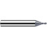 Fraisa X6581020 Ball End Mill: 0.20 mm Dia, 0.20 mm LOC, 2 Flute, Solid Carbide