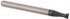 Accupro 14797029 Square End Mill: 0.095'' Dia, 0.143'' LOC, 1/8'' Shank Dia, 1-1/2'' OAL, 2 Flutes, Solid Carbide