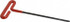 Eklind 51610 Hex Key: 0.16" Hex, T-Handle Cushion Grip Arm