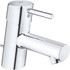 Grohe 34702001 Lavatory Faucets; Spout Type: Low Arc ; Handle Type: Lever ; Mounting Centers: Single Hole (Inch); Finish/Coating: Polished Chrome