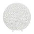 ALL THE RAGES INC Lalia Home LHT-3013-WH  Elipse Glamorous Crystal Orb Table Lamp, 10inH, White