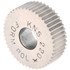 MSC KNSX220 Standard Knurl Wheel: 3/4" Dia, 90 ° Tooth Angle, 20 TPI, Straight, Cobalt