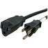 StarTech.com PAC1011410 StarTech.com 10ft (3m) Heavy Duty Extension Cord, NEMA5-15R to NEMA5-15P Black Extension Cord, 15A 125V, 14AWG, Heavy Gauge Power Cable