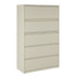 OFFICE DEPOT HID19065 WorkPro 42inW x 18-5/8inD Lateral 5-Drawer File Cabinet, Putty