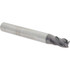 SGS 36508 Corner Radius End Mill: 0.2188" Dia, 3/8" LOC, 0.0150 to 0.0200" Radius, 4 Flutes, Solid Carbide