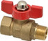 Midwest Control MMTH-38 3/8" Pipe, Brass Miniature Ball Valve