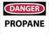 AccuformNMC Sign: Rectangle, "Danger - Propane" D603RB