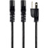 StarTech.com PXT101Y10 StarTech.com 10ft (3m) Computer Power Y Cord, NEMA 5-15P to C13, 10A 125V, 18AWG, Black Replacement PC Power Cord, TV/Monitor Power Cable