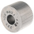 MSC KRR-225 Standard Knurl Wheel: 3/4" Dia, 90 ° Tooth Angle, 25 TPI, Diagonal, High Speed Steel