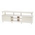 IRIS USA, INC. Iris 596507  TV Stand For 70in TVs, 23-1/4inH x 63inW x 15-5/16inD, White