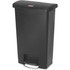 Rubbermaid Commercial Products Rubbermaid Commercial 1883611 Rubbermaid Commercial Slim Jim Black 13G Front Step Can